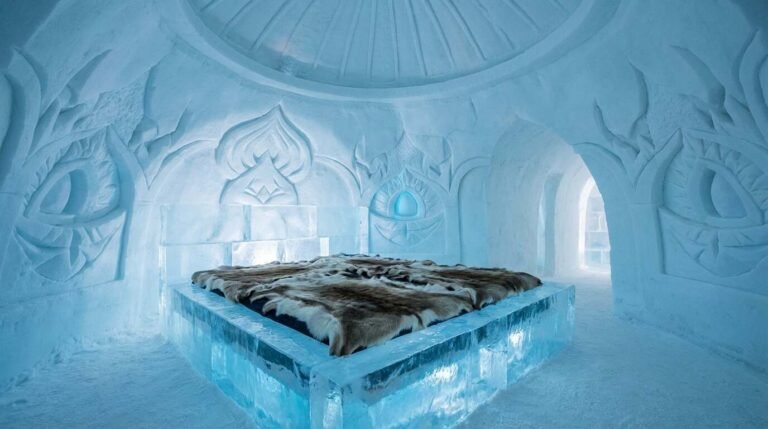 Above the Arctic Circle, a Hotel Made of Ice Begins Again Every November