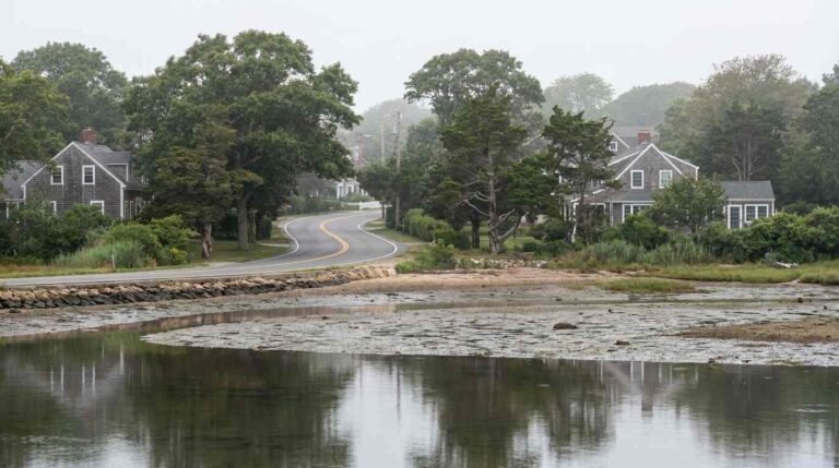 Strong’s Neck Road at Low Tide