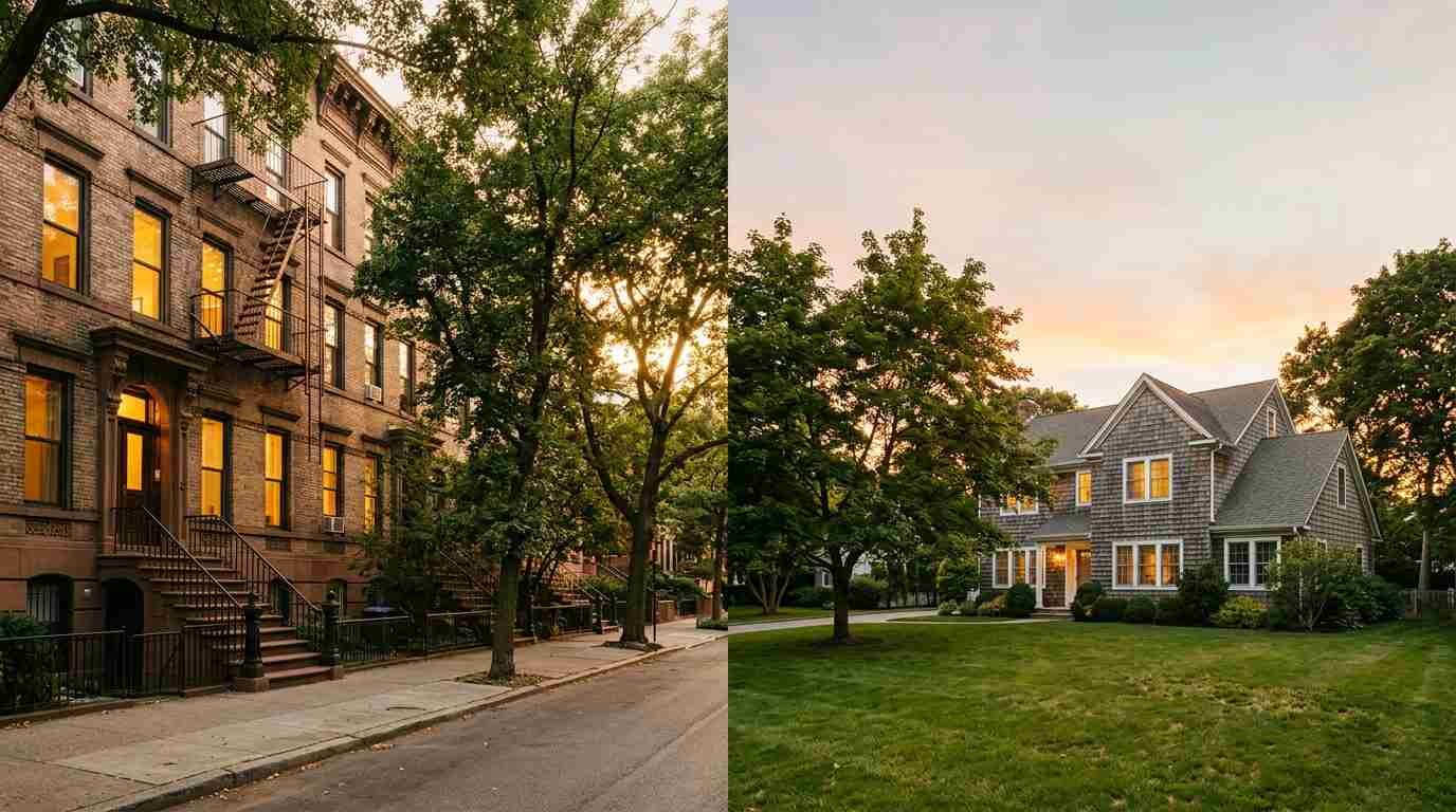 Brooklyn apartment and colonial
