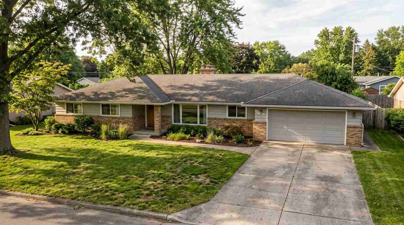 Tudor revival with half-timbering and gables